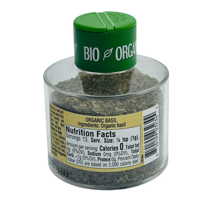 Montosco Organic Basil Italian Stackable Jar, 10 grams Pantry Montosco 