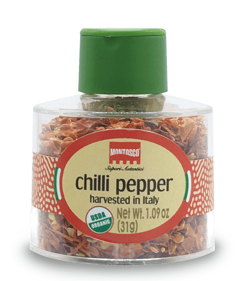 Montosco Organic Chili Pepper Italian Stackable Jar, 1 oz