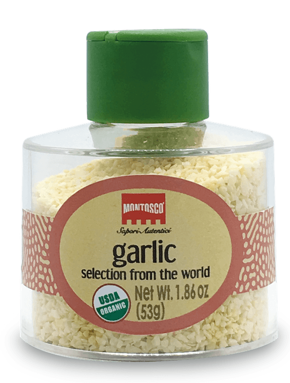 Montosco Organic Garlic Italian Stackable Jar, 1.86 oz