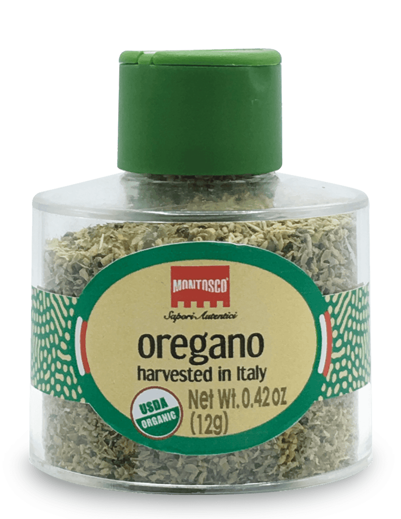 Montosco Organic Oregano Italian Stackable Jar, 12 grams