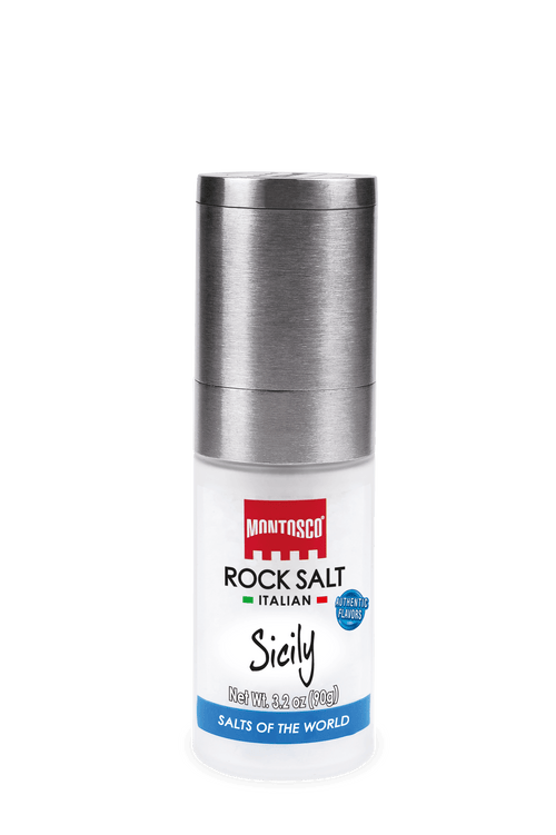 Montosco Sicilian Salt with Premium Grinder, 3.2 oz (90 g)