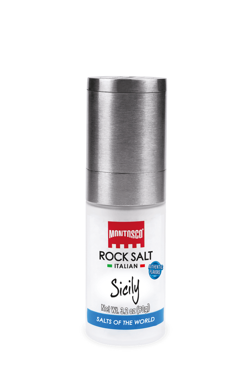 Montosco Sicilian Salt with Premium Grinder, 3.2 oz (90 g)