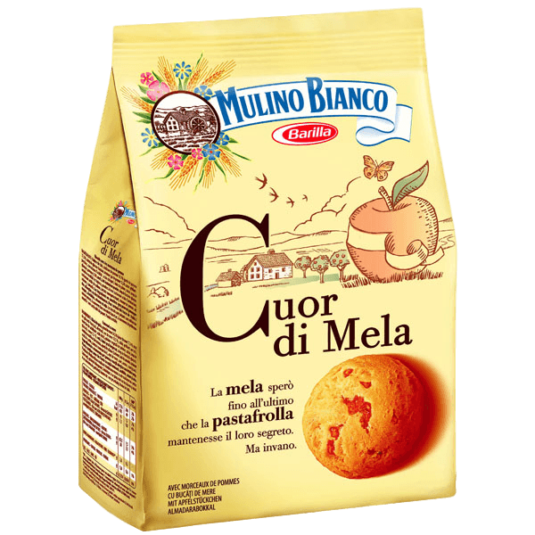 Mulino Bianco Cuor di Mela Apple Cookies, 8.8 oz Sweets & Snacks Mulino Bianco 