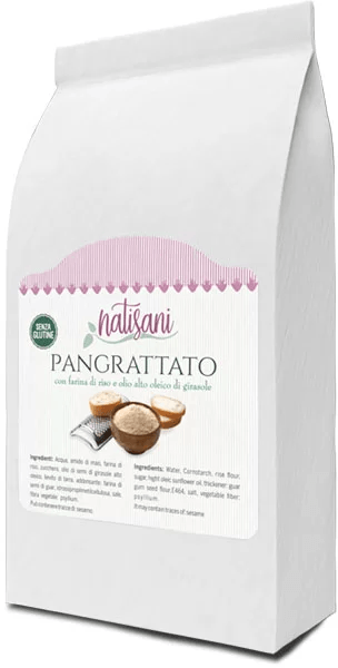 Natisani Gluten Free Breadcrumbs with Rice Flour and High Oleic Oil of Sunflower, 7 oz Sweets & Snacks Natisani 