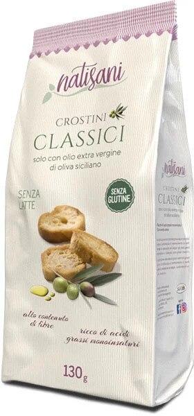 Natisani Gluten Free Classic Toasted Bread with Sicilian Extra Virgin Olive Oil, 4.6 oz