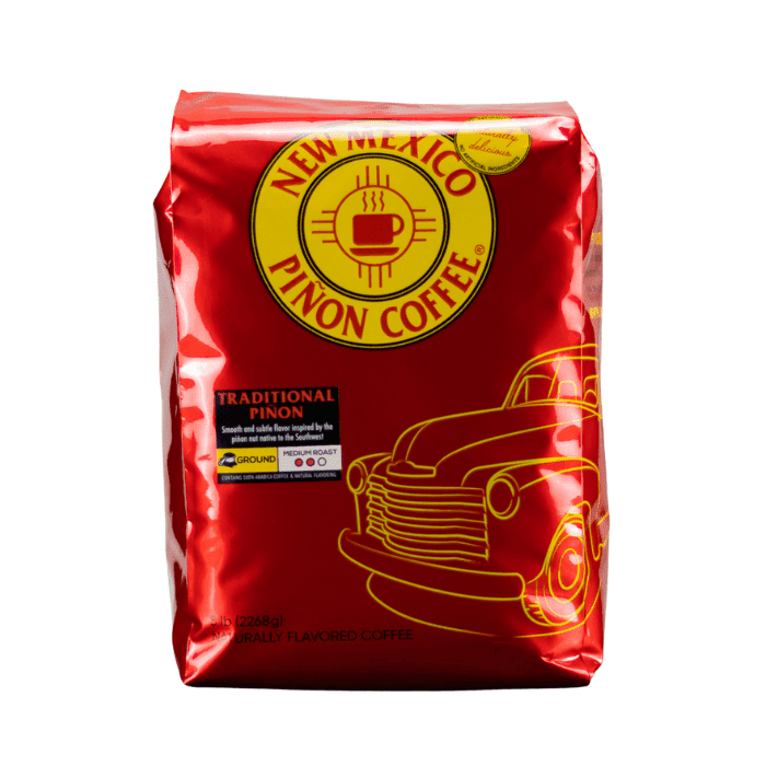New Mexico Pinon Ground Coffee Traditional Pinon, 5 Lbs. Coffee & Beverages New Mexico Pinon Coffee 