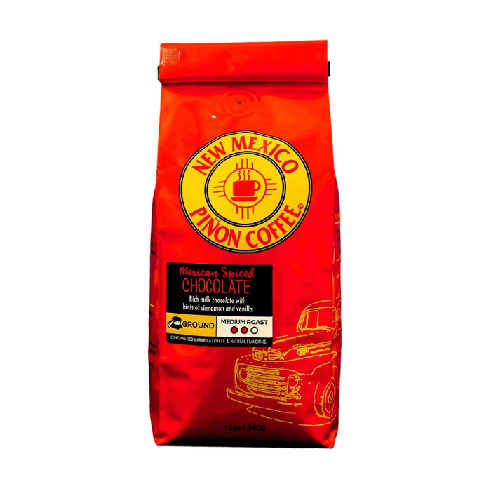 New Mexico Pinon Mexican Spiced Chocolate Ground Coffee, 12 oz Coffee & Beverages New Mexico Pinon Coffee 