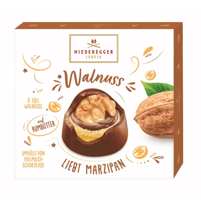 Niederegger Marzipan Walnut Pralines, 3.8 oz Sweets & Snacks Niederegger 