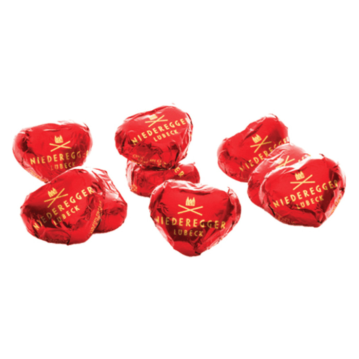 Niederregger Marzipan Hearts Gift Box, 4.4 oz Sweets & Snacks Niederegger 