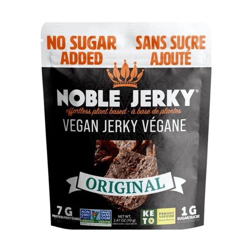 Noble Jerky No Sugar Added Original Vegan Jerky, 2.47 oz Sweets & Snacks Noble 