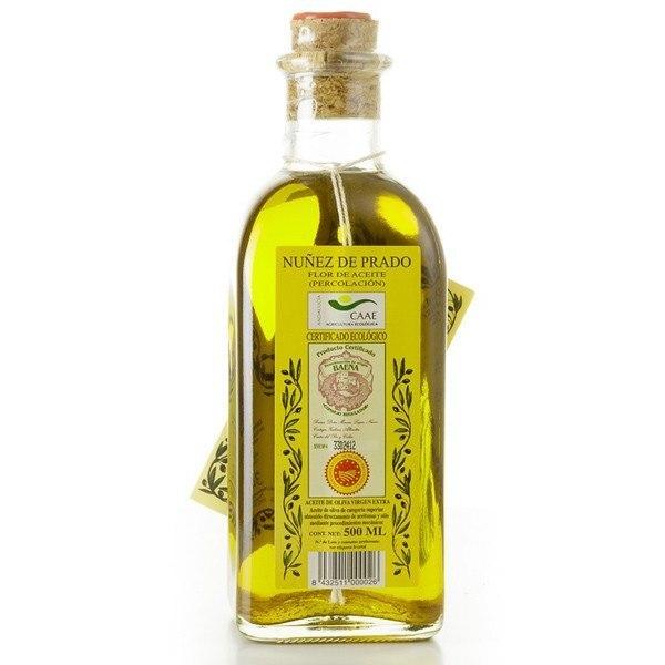 Nunez De Prado Extra Virgin Olive Oil (Organic) - 500ml Glass Bottle