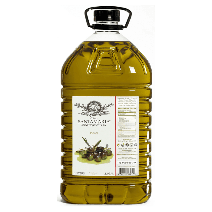 Olivar Santamaria Extra Virgin Olive Oil, 5 Liter Oil & Vinegar Khayyan 