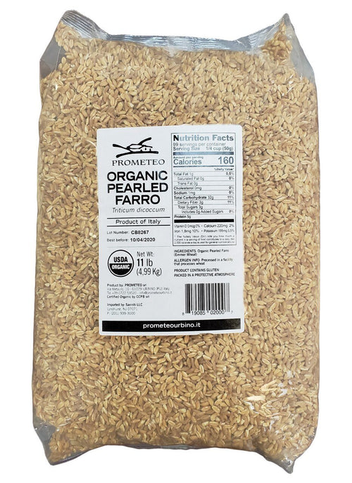 Organic Italian Pearled Farro - 11 lbs