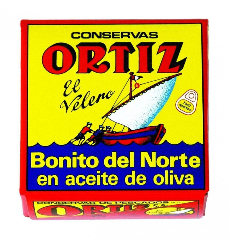 Ortiz Bonito Del Norte White Tuna in Olive Oil Tin (Pack of 5) - 3.24oz each