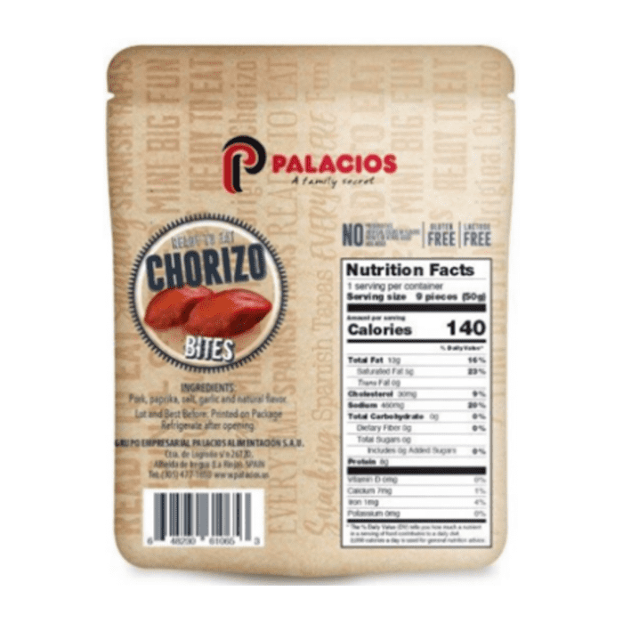 Palacios Chorizo Bites, 3.5 oz [Refrigerate After Opening] Meats Palacios 