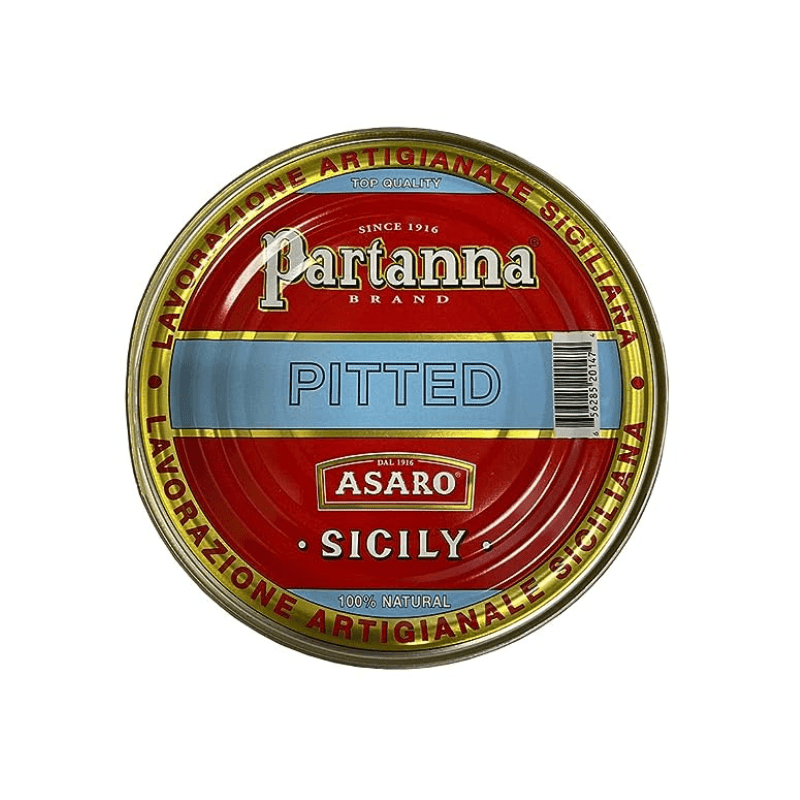Partanna Pitted Sicilian Castelvetrano Green Olives, 5.5 lb