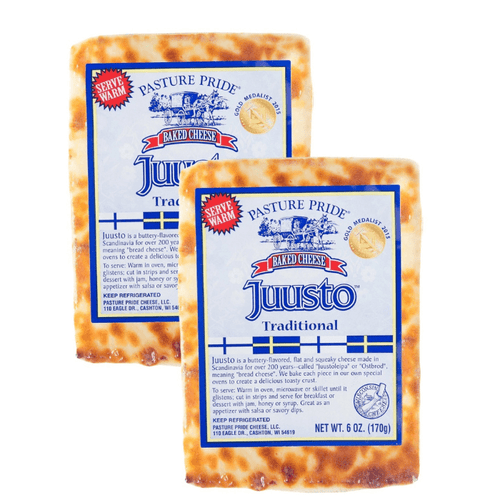Pasture Pride Juusto Traditional Baked Cheese, 7 oz [Pack of 2]