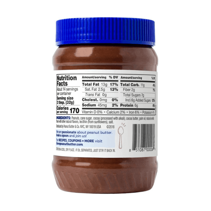 Peanut Butter & Co Dark Chocolate Dreams, 16 oz Supermarket Italy