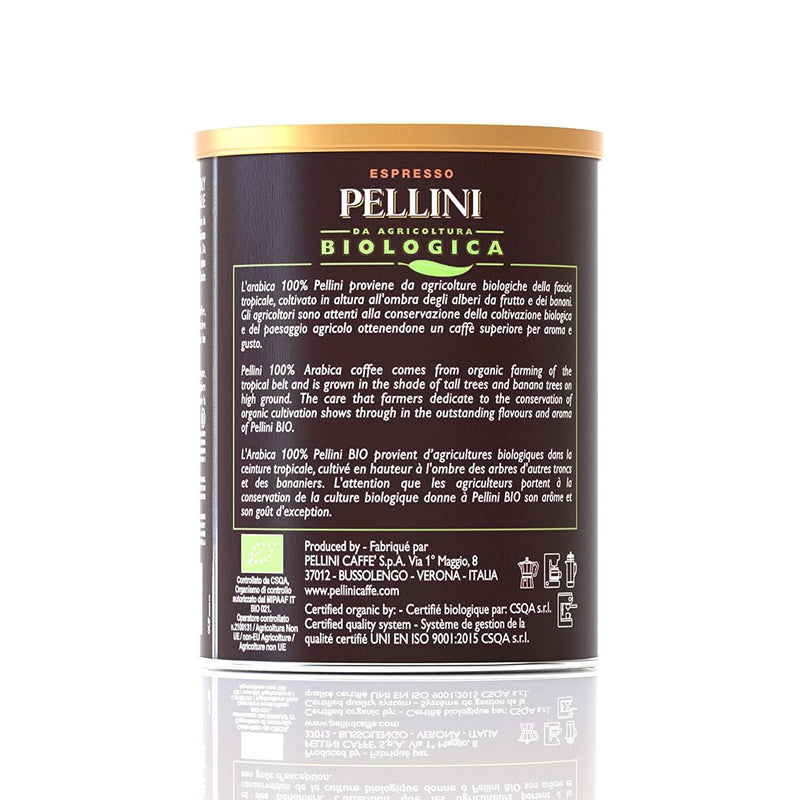 Pellini Bio Organic Ground Coffee, 8.8 oz (250g) Coffee & Beverages Pellini 