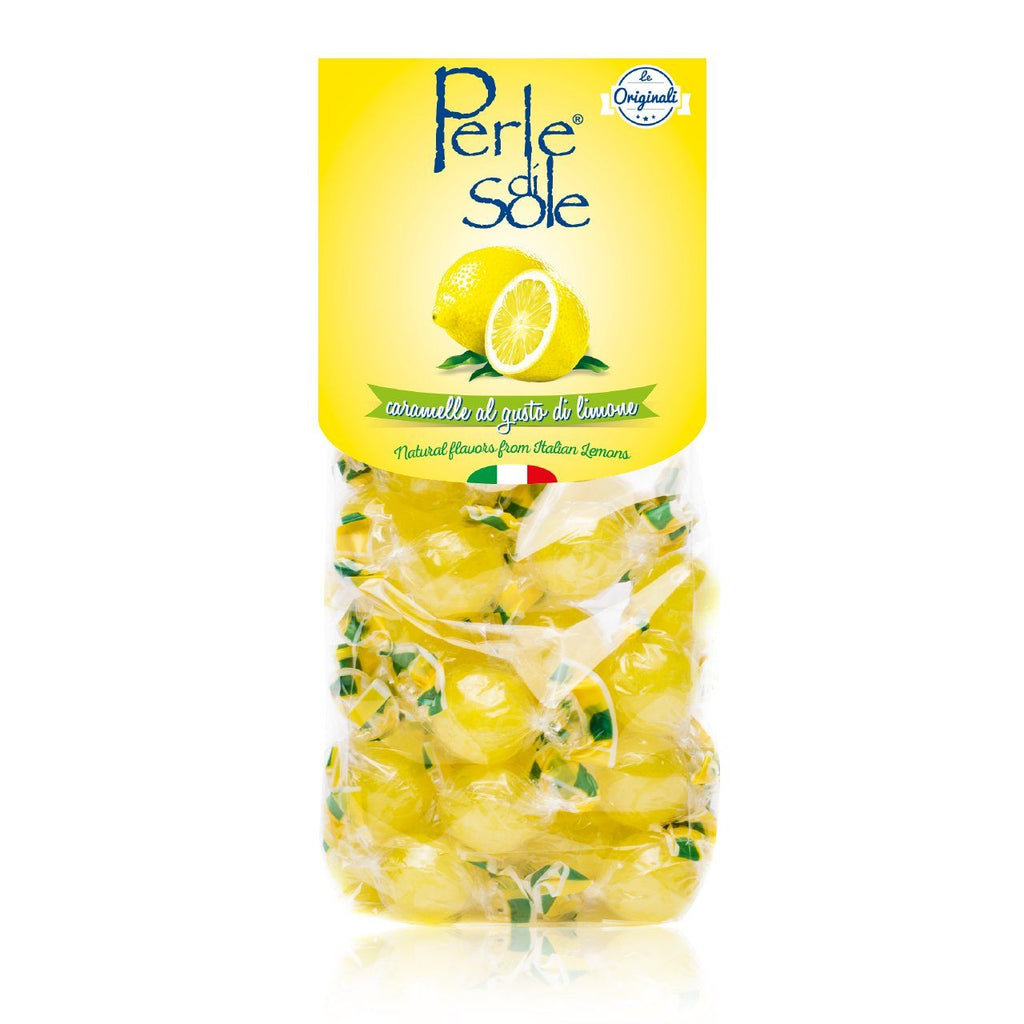 Perle di Sole Italian Lemon Candy - Lemon Drops in Positano Gift Crate (2.2 lbs | 1 kg) Made in Italy Candies - Italian Food Gift