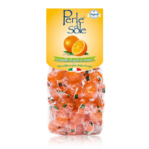 The Original Perle di Sole Blueberry Hard Candy with A Tart Fizzy Filling - Italian Hard Candy Individually Wrapped (7.05 oz | 200 g) Pack of 4