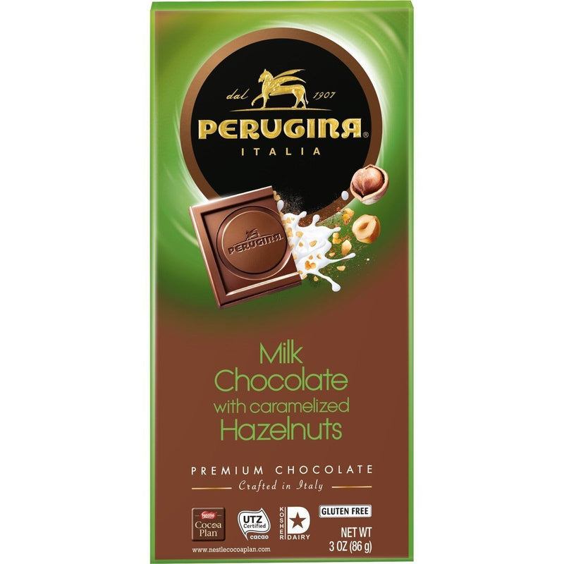 Perugina Milk Chocolate & Hazelnuts Bar, 3 oz