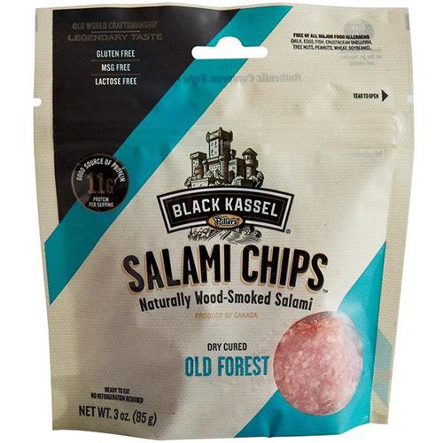 Piller's Black Kassel Old Forest Salami Chips, 3 oz (Refrigerate after opening) Meats Piller's Black Kassel 