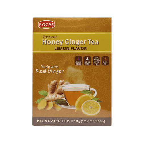 Pocas Original Honey Ginger Tea with Lemon, 12.7 oz Coffee & Beverages Pocas 