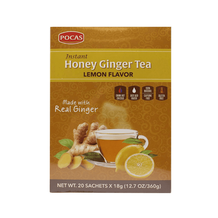 Pocas Original Honey Ginger Tea with Lemon, 12.7 oz Coffee & Beverages Pocas 