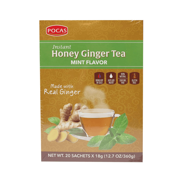 Pocas Original Honey Ginger Tea with Mint, 12.7 oz Coffee & Beverages Pocas 