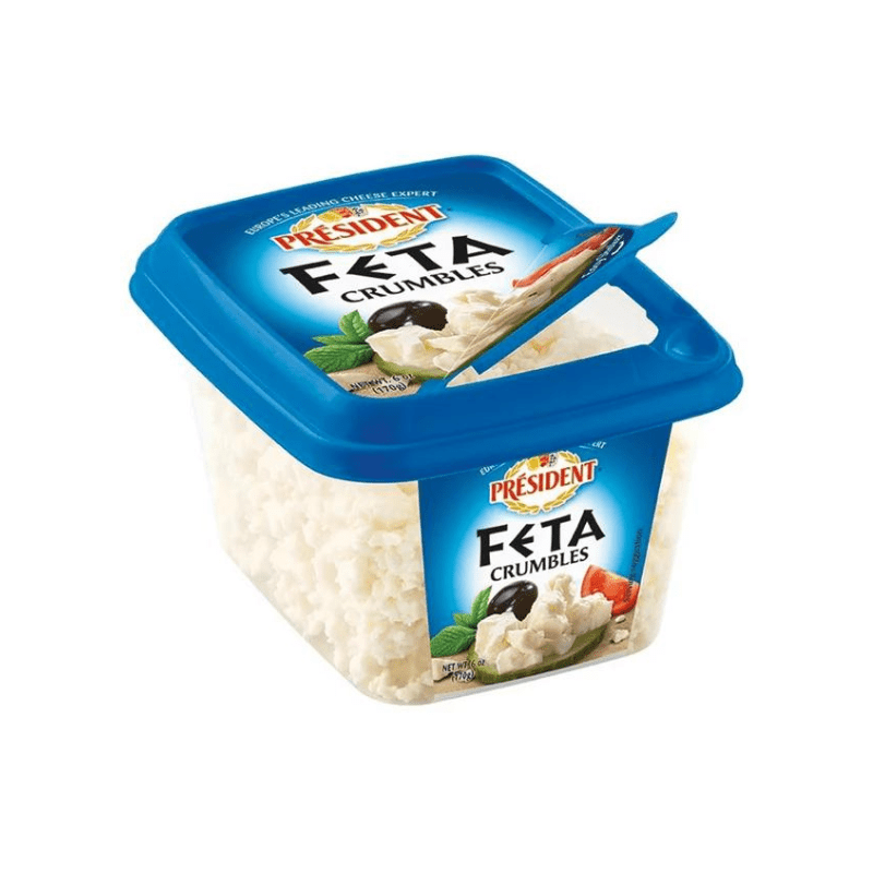 President Feta Crumbles, 6 oz [Pack of 3] Cheese vendor-unknown 