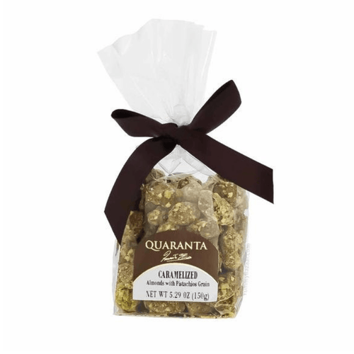 Quaranta Caramelized Almonds with Pistachio Grain, 5.29 oz Sweets & Snacks Quaranta 