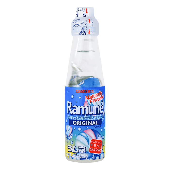 Ramune Original Flavored Soft Drink, 6.76 oz Coffee & Beverages Ramune 