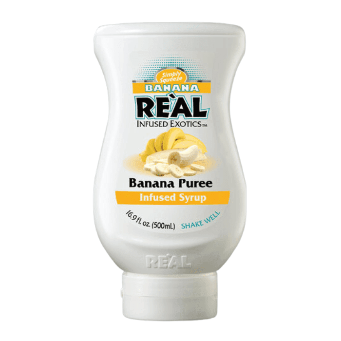 Reàl Banana Puree Infused Syrup, 16.9 oz Coffee & Beverages Real 