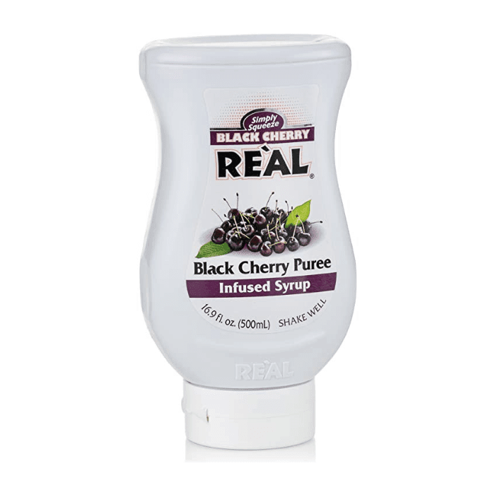 Reàl Black Cherry Puree Infused Syrup, 16.9 oz Coffee & Beverages Real 