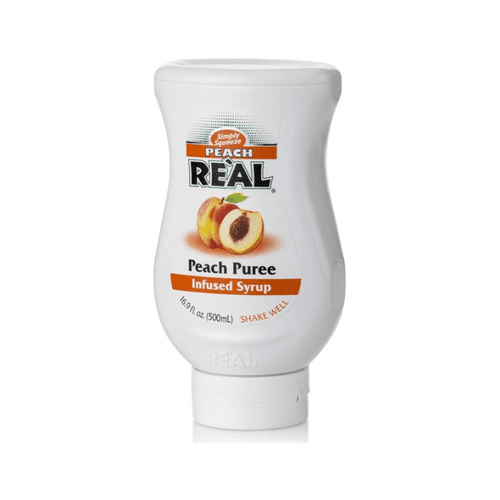 Reàl Peach Puree Infused Syrup, 16.9 oz Coffee & Beverages Real 
