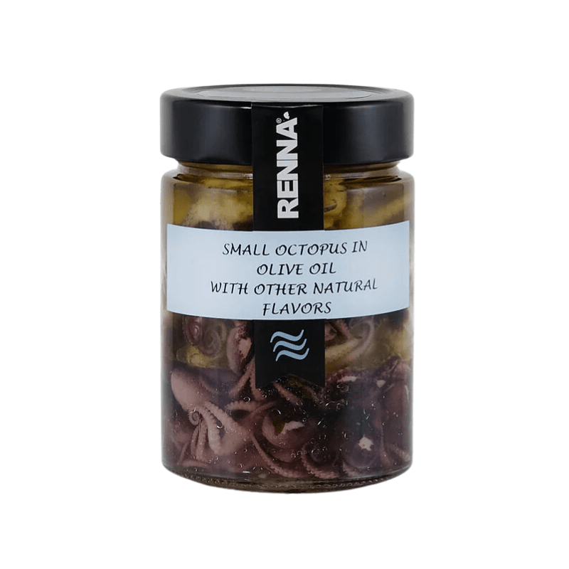 Renna Ready to Eat Small Octopus in Olive Oil, 10.5 oz [Refrigerate After Opening] Seafood Renna 