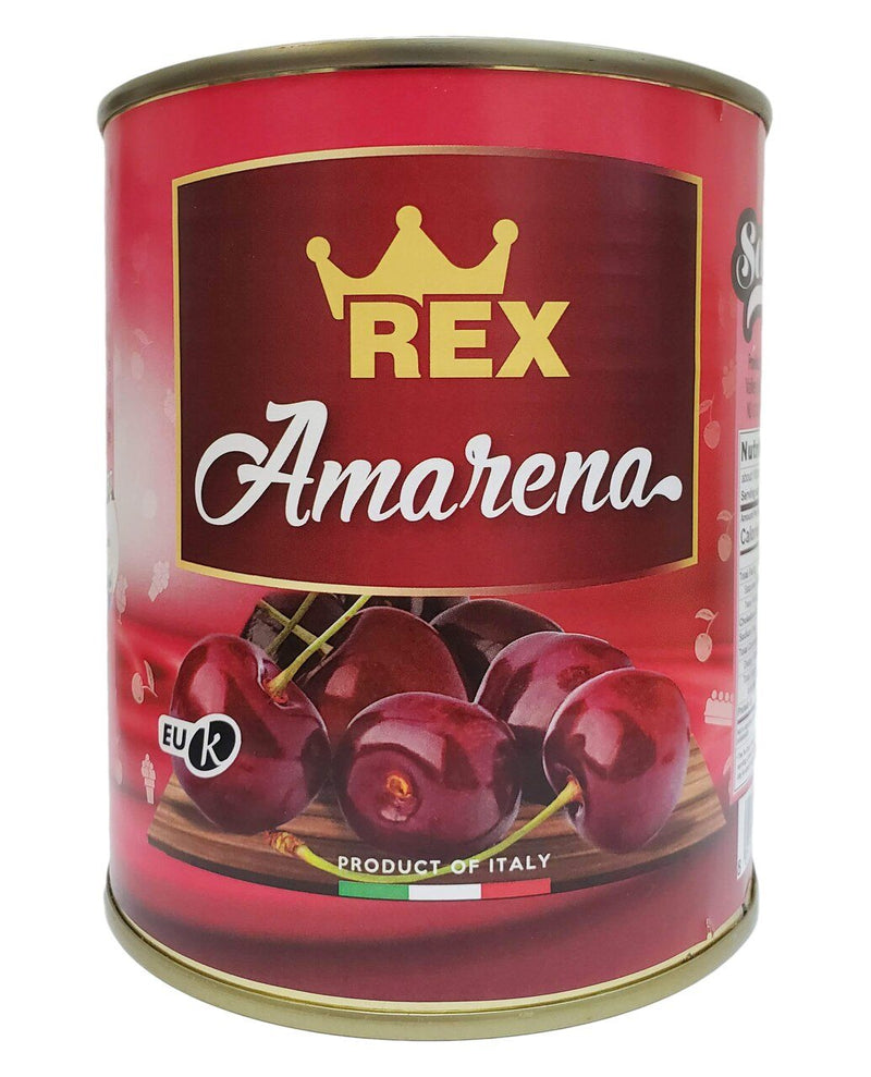 Rex Amarena Sour Cherries in Syrup Can, 2.2 lbs