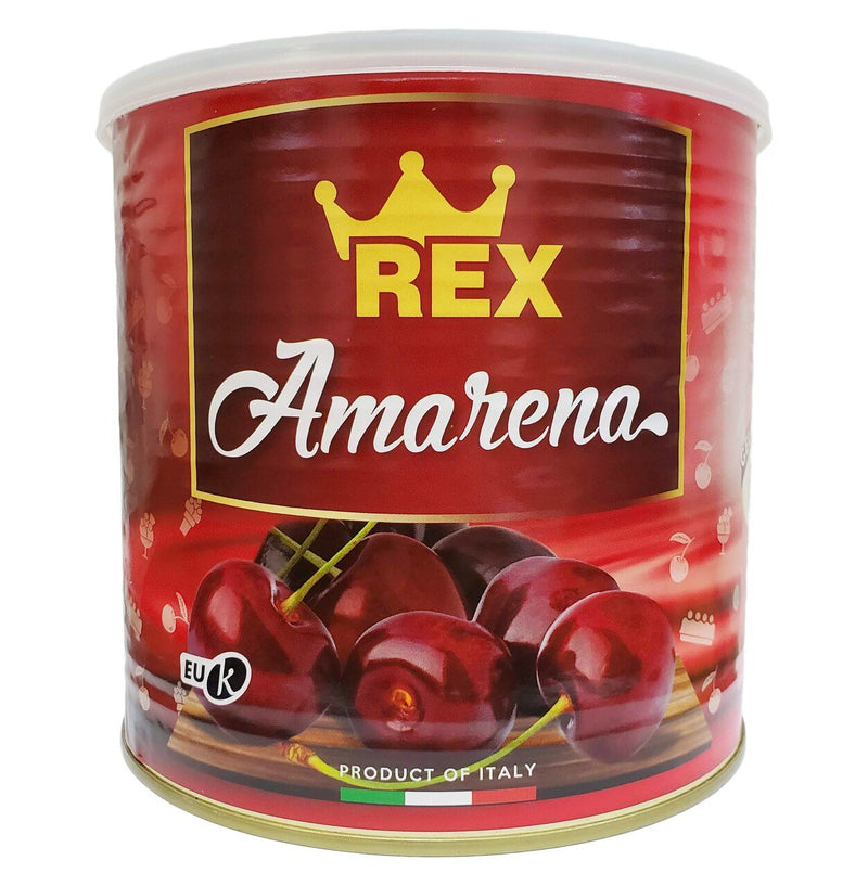 Rex Amarena Sour Cherries in Syrup Can, 7.3 lbs