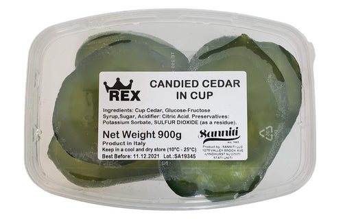 Rex Candied Citron Cedro Halves in Cup, 2 lbs