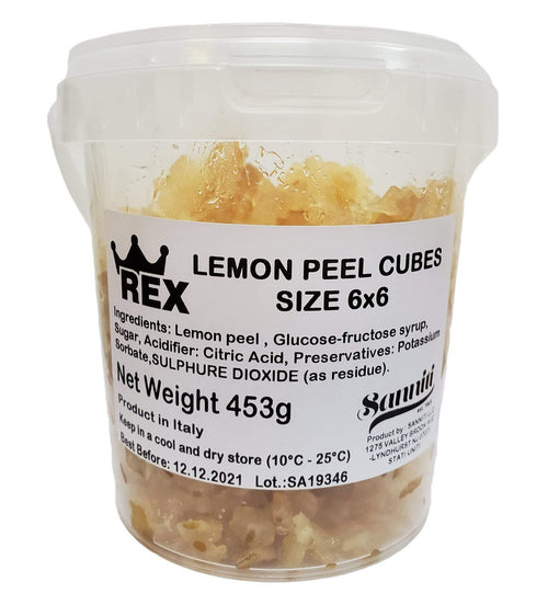 Rex Candied Lemon Peel Cubes, 1 lb