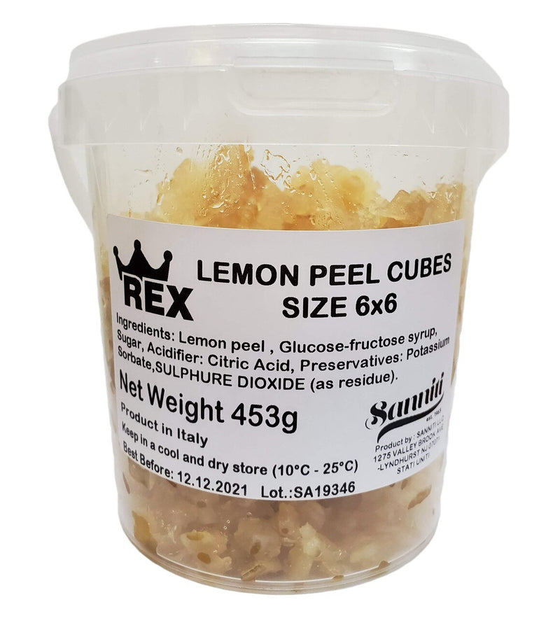 Rex Candied Lemon Peel Cubes, 1 lb
