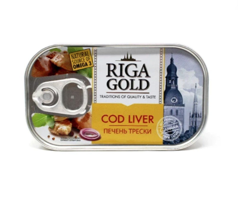 Riga Gold Cod Liver in Own Oil, 4.3 oz