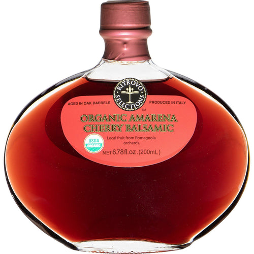 Ritrovo Selections Organic Amarena Cherry Balsamic Vinegar, 6.78 oz (200mL) Oil & Vinegar Ritrovo 