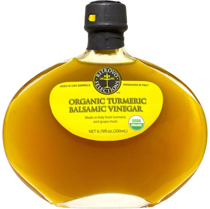 Ritrovo Selections Organic Turmeric Balsamic Vinegar, 6.78 oz (200mL) Oil & Vinegar Ritrovo 