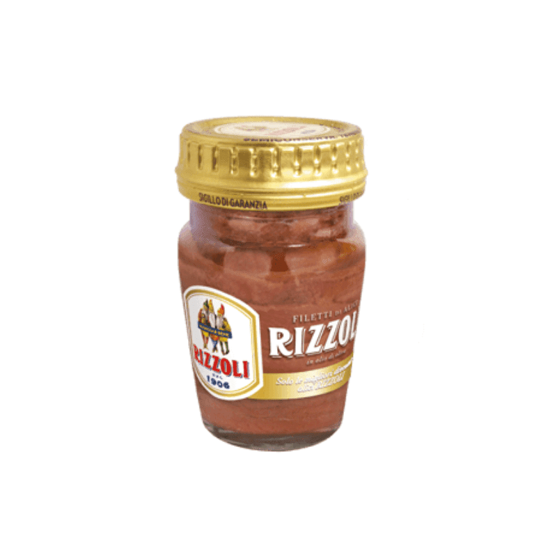 Rizzoli Anchovy Fillets in Olive Oil Jar, 2.04 oz Seafood Rizzoli 