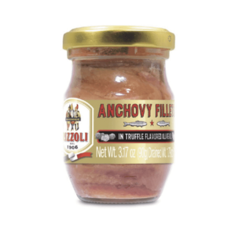 Rizzoli Anchovy Fillets in Truffle Flavored Olive Oil, 3.17 oz Seafood Rizzoli 