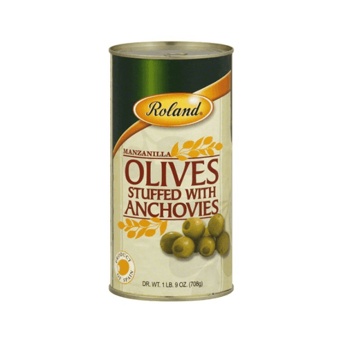 Roland Olives Stuffed with Anchovies, 25 oz Olives & Capers Roland 