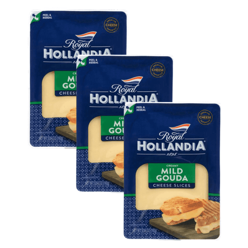 Royal Hollandia Mild Gouda Creamy Cheese Slices, 5.6 oz [Pack of 3] Cheese Royal Hollandia 