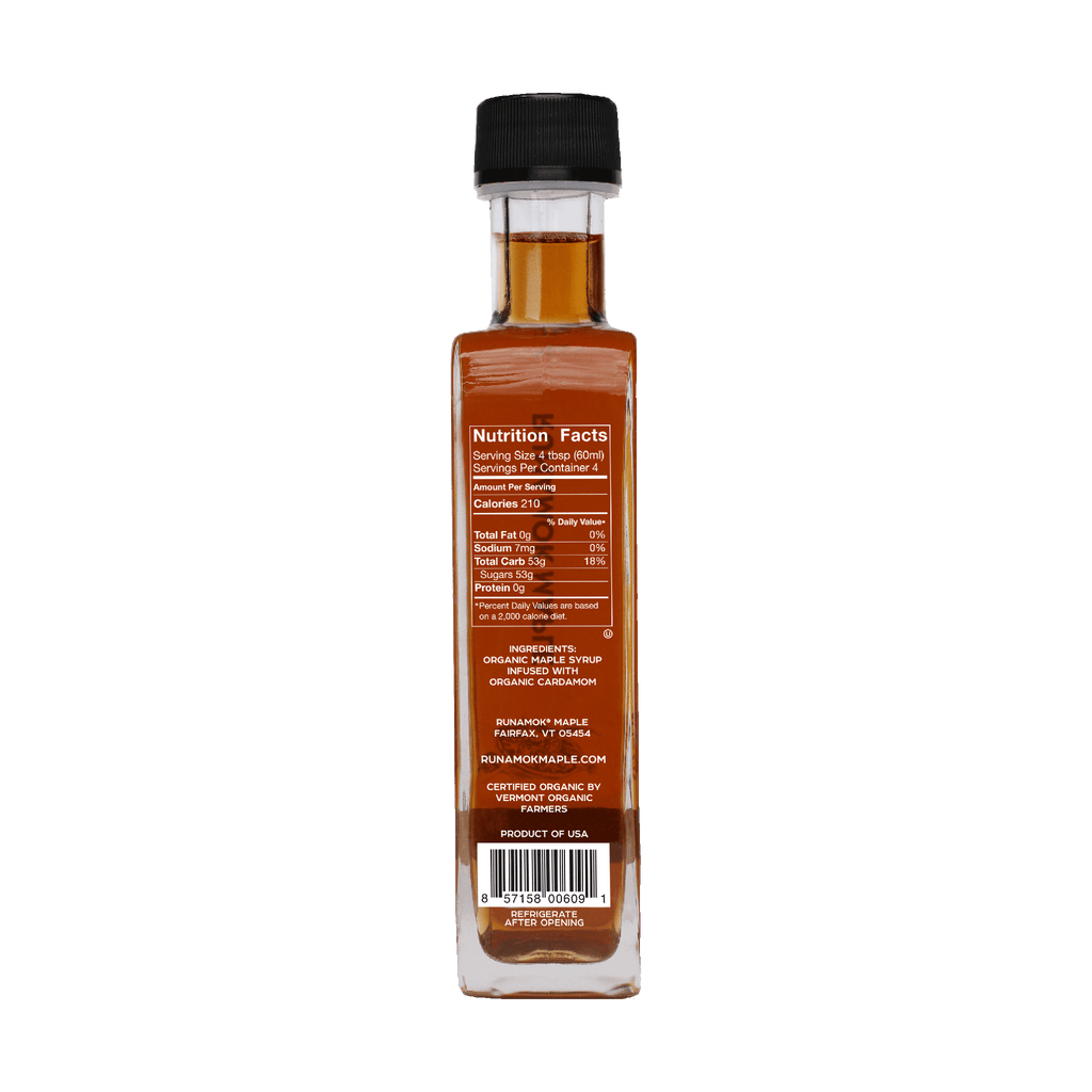 Runamok Maple Organic Cardamom Infused Maple Syrup, 8.45 oz